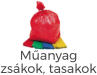 Műanyag  zsákok, tasakok